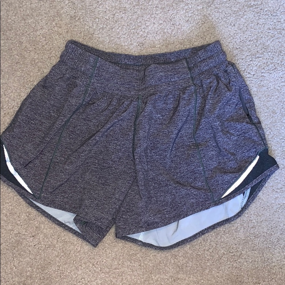 Grey Lululemon Hotty Hot Short